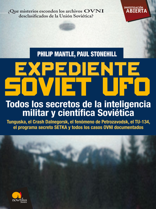 Title details for Expediente Soviet UFO by Paul Stonehill - Available